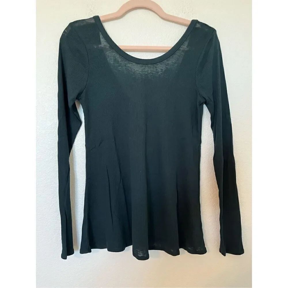 Chaser Scoop Back Long Sleeve Tee in Yosemite NEW